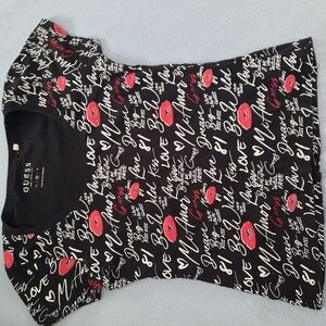 GUESS Womens Graphic T-shirt Size M